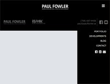 Tablet Screenshot of paulfowler.ca